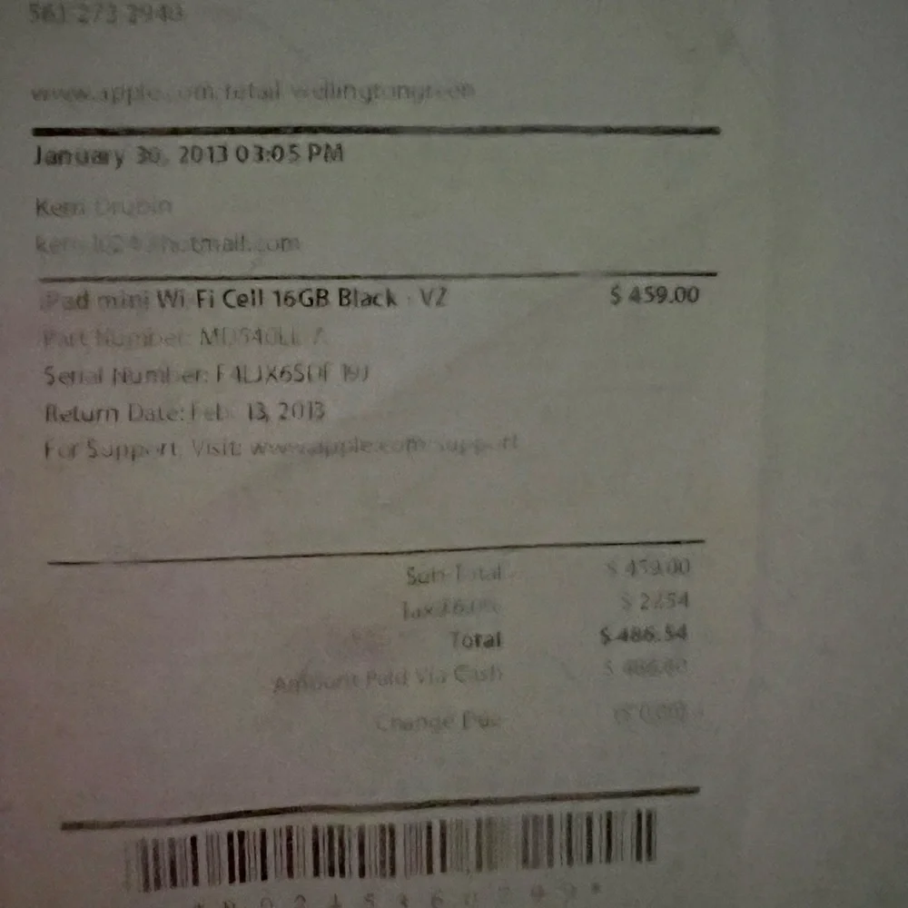 IPad Mini 16GB wifi only